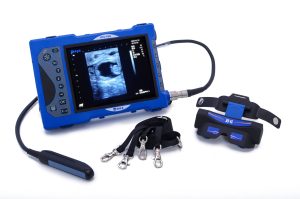 Why do we need to wear digital glasses when the BXL-v60 veterinary ultrasound has a display