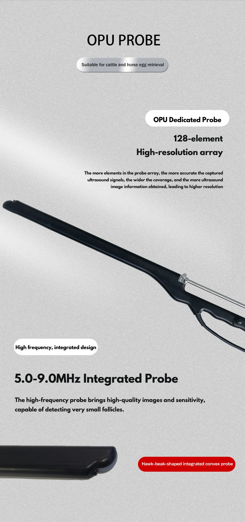 BXL-DZ20 Veterinary OPU Ultrasound Instrument